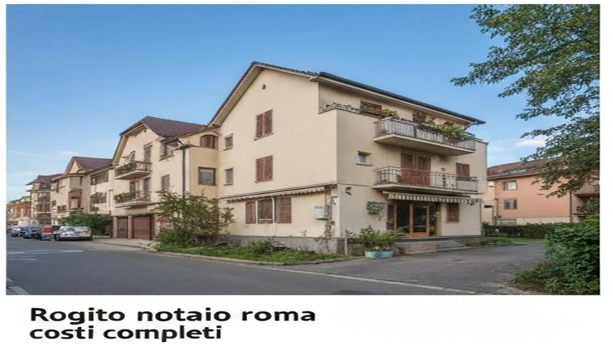 Rogito Notaio Roma: Costi Completi 2026